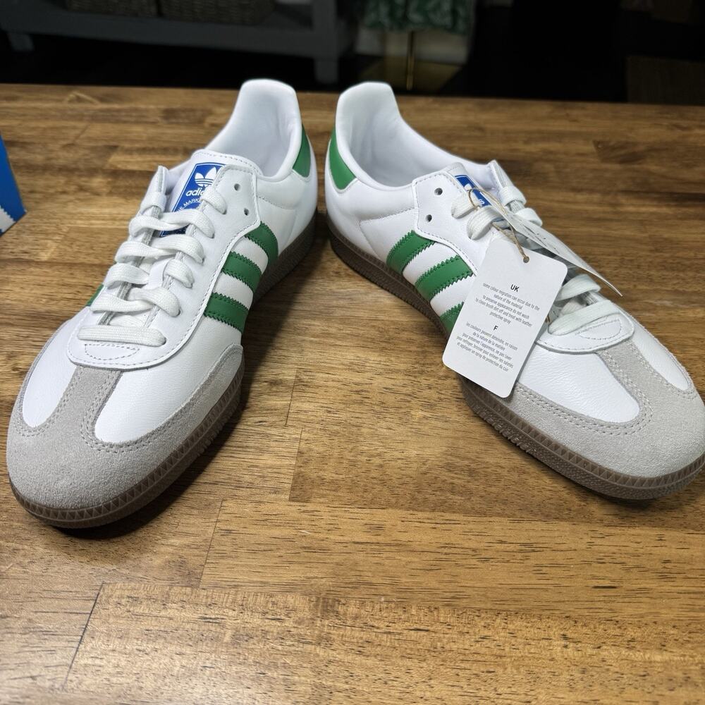 Adidas Samba OG White Green Gum‎ Sneakers Men’s Size 10 IG1024 New